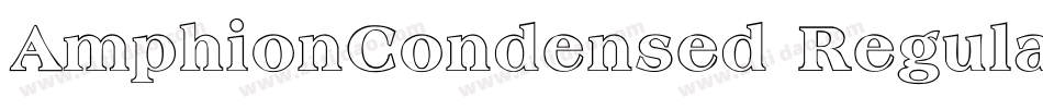AmphionCondensed Regular字体转换